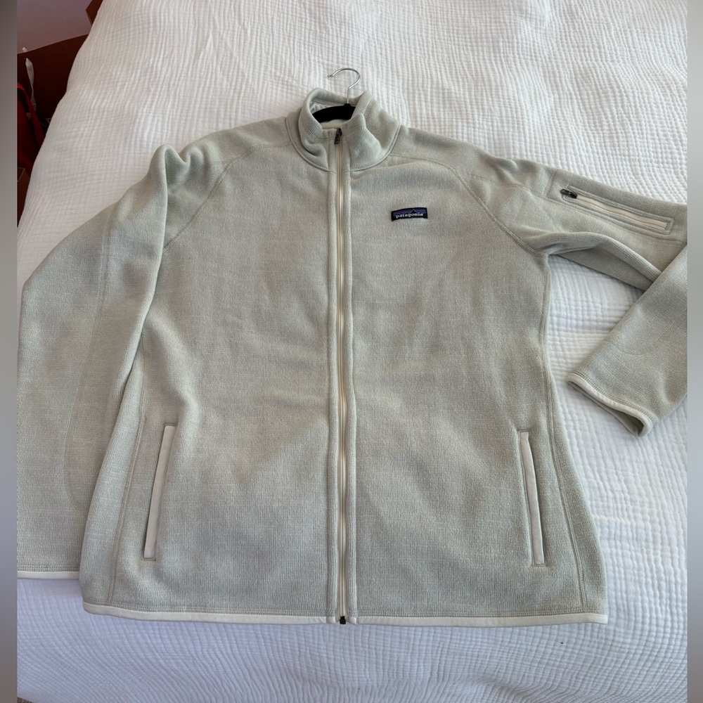 Patagonia Better Sweater Fleece Jacket, Cream, Size XL